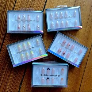 NAIL REFORMATION - 6 sets French Tips for smaller hands